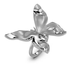 Edblad Butterfly Ring L i stål med en stiliserad fjärilsdesign