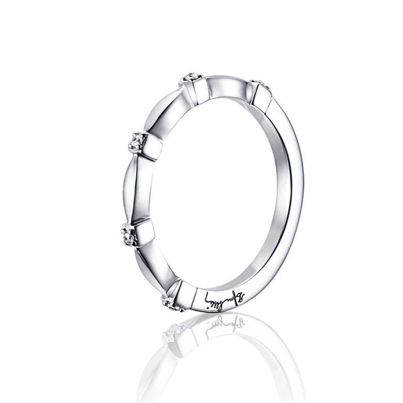 Forget Me Not Thin Ring White Gold - Efva Attling ringar - Snabb frakt & paketinslagning - Nordicspectra.se