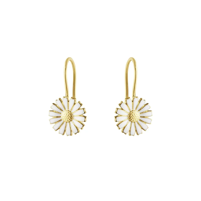 Georg Jensen - Daisy Vit Krokörhängen Guld