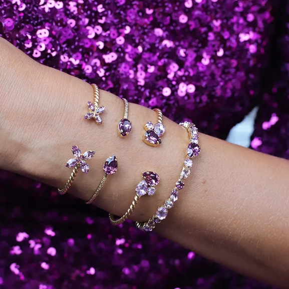 Petite Drop Bracelet Rhodium Iris - Maria Black - Snabb frakt & paketinslagning - Nordic Spectra