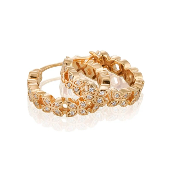 Sparkling Ellipse Mini Örhängen Creol Large Guld - Carolina Gynning - Moderna smycken med en betydelse - Nordic Spectra
