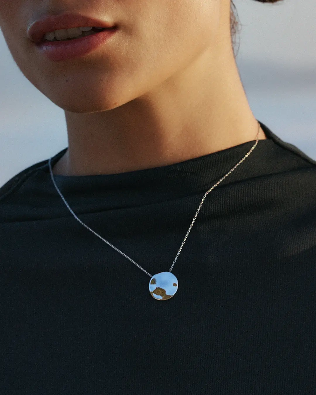 Flowy Necklace Steel - Edblad - Snabba leveranser - Gratis paketinslagning