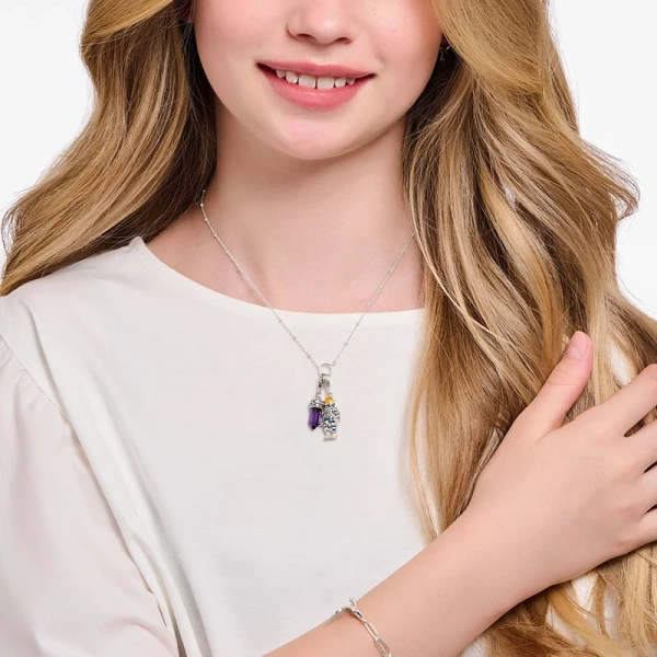 Hexagon Med Imiterad Ametist Berlock - Thomas Sabo - Snabb leverans & paketinslagning - Nordic Spectra