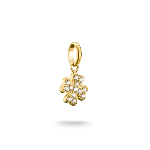 CC Connect Funkelnder vierblättriger Kleeblatt-Anhänger Gold - Thomas Sabo - Nordic Spectra