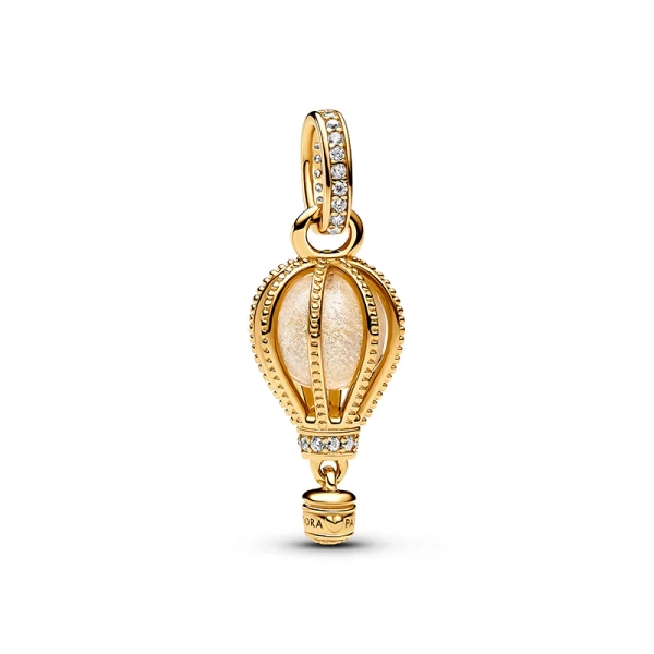 Funkelnder Klarer Heißluftballon Charm-Anhänger - PANDORA - Nordic Spectra