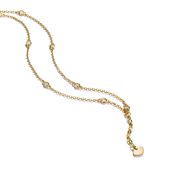 18K guldpläterat silver med cubic zirconia