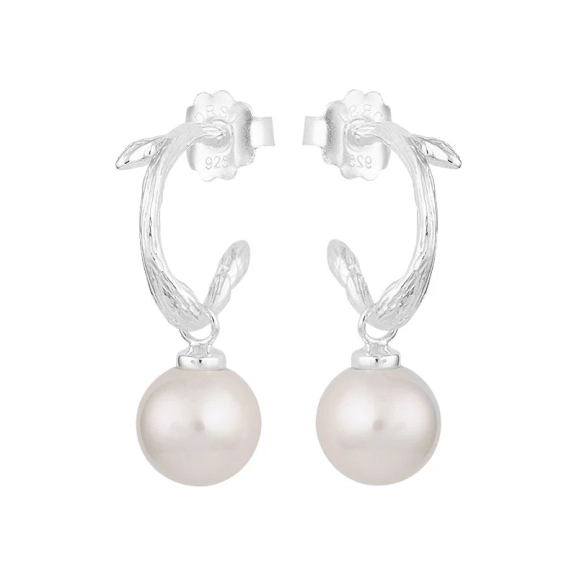 Branch Pearl Hoops - Drakenberg/Sjölin Örhängen- Snabb leverans & paketinslagning - Nordic Spectra