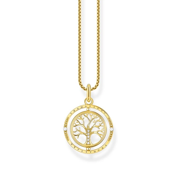 Halsband Snurrande Tree Of Love Guld - Thomas Sabo berlock - Snabb frakt & paketinslagning - Nordicspectra.se