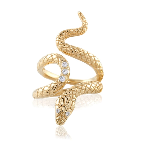 Snake Ring Guld - Carolina Gynning Ringar - Snabb frakt & paketinslagning - Nordicspectra.se