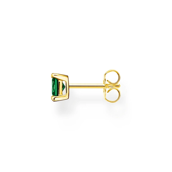 Single Ear Stud Green Stone Gold - Thomas Sabo - Suuri valikoima & ilmainen lahjapaketointi - Nordicspectra.fi
