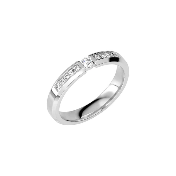 SR2053 Platinum - Wedding & engagement rings - Schalins - Scandinavian design - Nordic Spectra