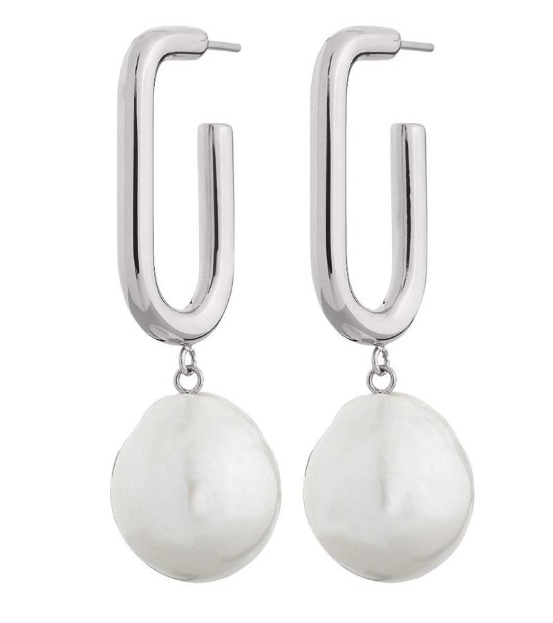Trellis Pearl Earrings L Steel - Edblad - Snabb frakt & paketinslagning - Nordicspectra.se