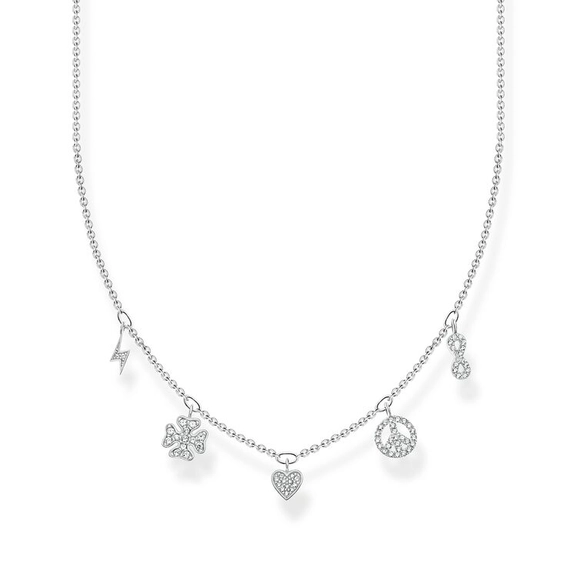Kette Mit Symbole Silber von Thomas Sabo, Schneller Versand - Nordicspectra.de