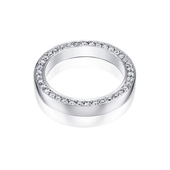 Half Round & Stars On Side Ring White Gold - Efva Attling ringar - Snabb frakt & paketinslagning - Nordicspectra.se