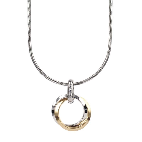 CAROLIN Kort Halsband Guld/Stål - Astrid & Agnes - Snabb frakt & paketinslagning - Nordicspectra.se