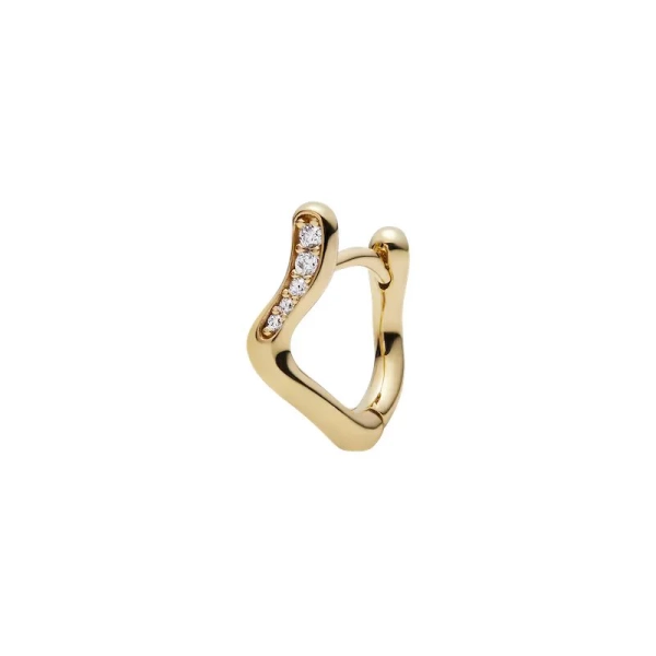 Yasmine 8 Huggie Gold - Maria Black - Snabb frakt & paketinslagning - Nordic Spectra