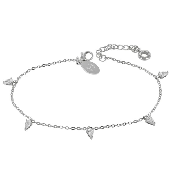 DROP Crystal Multi Fotlänk Stål - Astrid & Agnes - Nordic Spectra