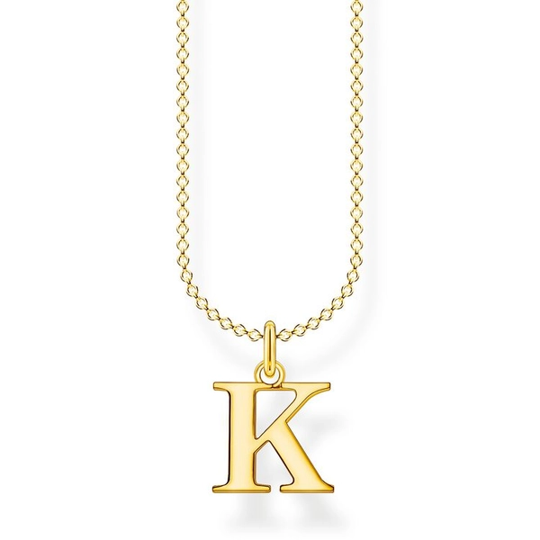 Bokstavshalsband Guld - K - Thomas Sabo halsband - Snabb frakt & paketinslagning - Nordicspectra.se