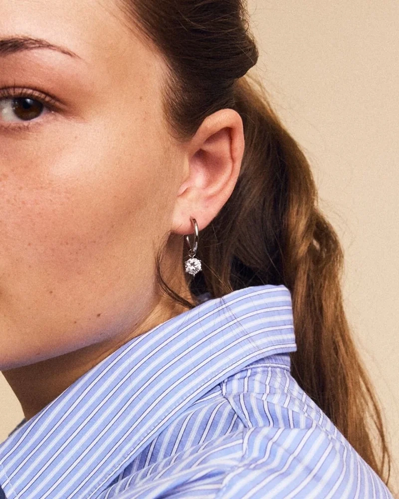 Crown Hoops L Steel - Edblad - Snabb leverans - Gratis paketinslagning