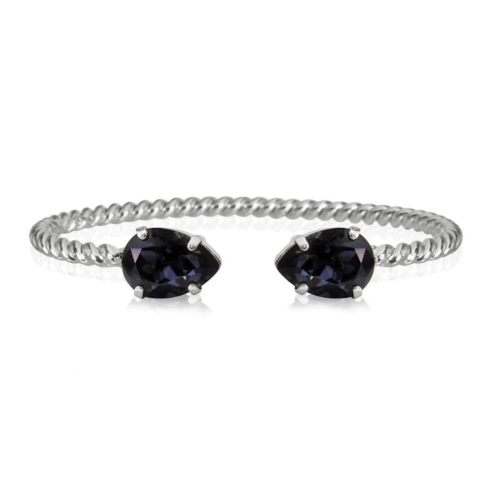 Caroline Svedbom - Mini Drop Bracelet Rhodium Graphite