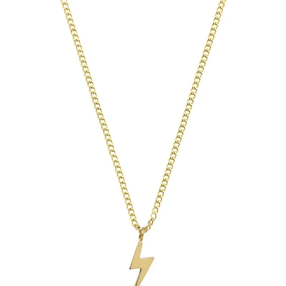 Lightning Necklace Gold - Edblad - Snabb leverans - Gratis paketinslagning