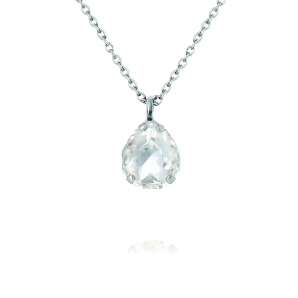 Mini Carlotta Necklace Rhodium Crystal - Caroline Svedbom - Nopea toimitus ja lahjapakkaus