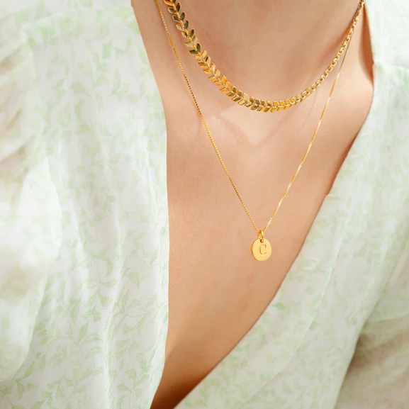 Layers Olivia Necklace Gold - Syster P - Snabb leverans & Gratis paketinslagning - Nordic Spectra