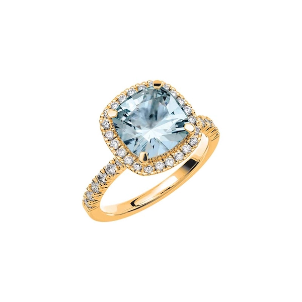 Fairytale 12 Aquamarine Gold - Wedding & engagement rings - Schalins - Scandinavian design - Nordic Spectra