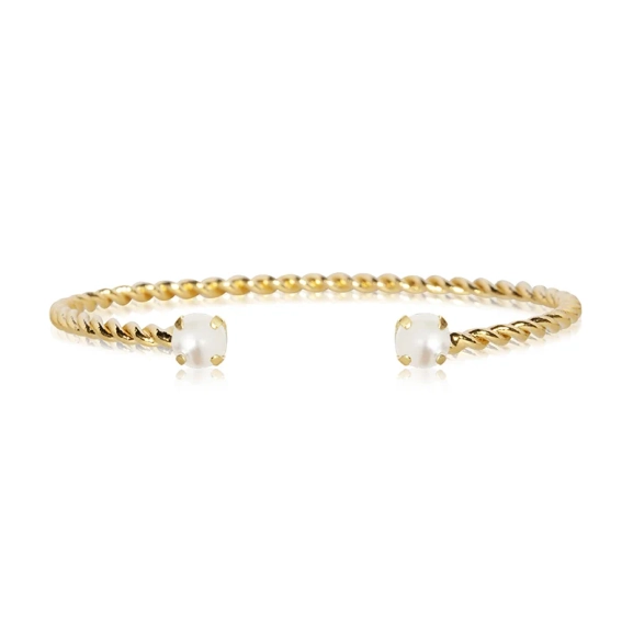 Mini Twisted Bracelet Gold Pearl - Caroline Svedbom - Snabb frakt & paketinslagning - Nordic Spectra