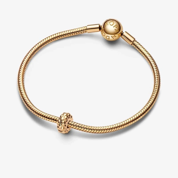 Pärlad Clipberlock Guld - PANDORA - Snabb leverans & paketinslagning - Nordic Spectra