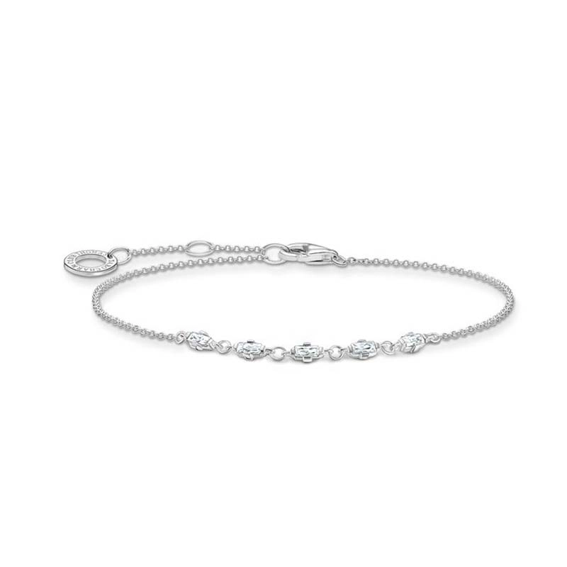 Thomas Sabo - Armband Baguetteslipade Stenar