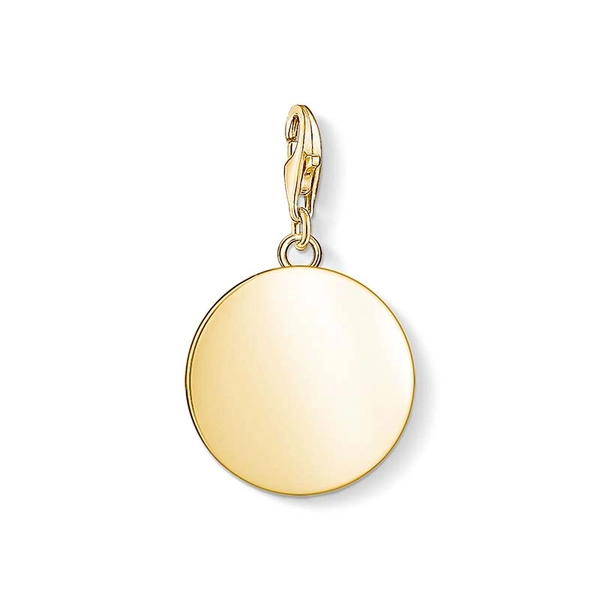 Rund Bricka Guld Stor Berlock - Thomas Sabo berlock - Snabb frakt & paketinslagning - Nordicspectra.se