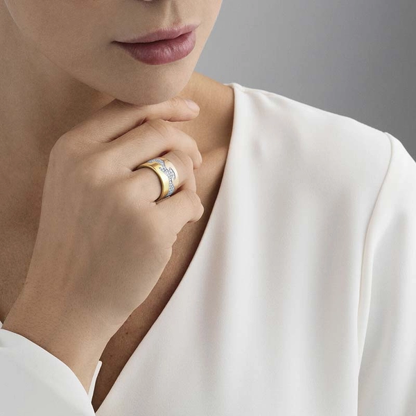 Fusion 3-delad Ring RG/VG/Pavé - Georg Jensen ringar - Snabb frakt & paketinslagning - Nordicspectra.se