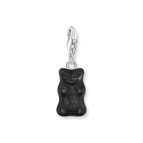 Charm-Goldbären-Anhänger in Schwarz Silber - Thomas Sabo - Nordic Spectra
