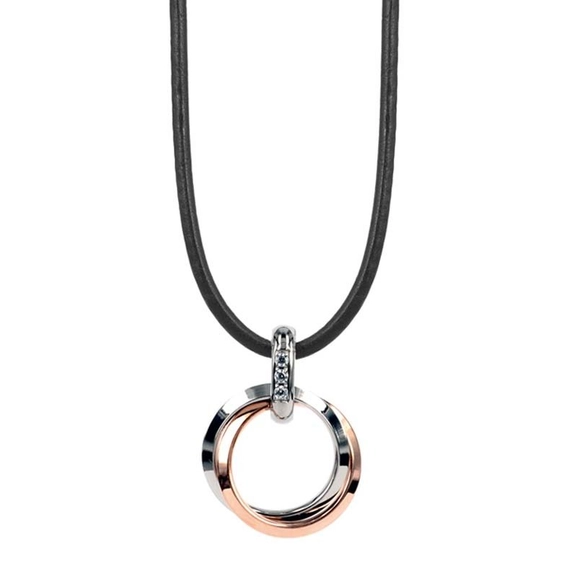 CARRO Kort Halsband Stål/Rosé - Astrid & Agnes - Snabb frakt & paketinslagning - Nordicspectra.se