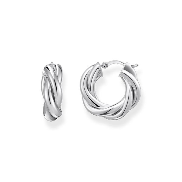 Flätade Hoops - Thomas Sabo - Snabb leverans & paketinslagning - Nordic Spectra