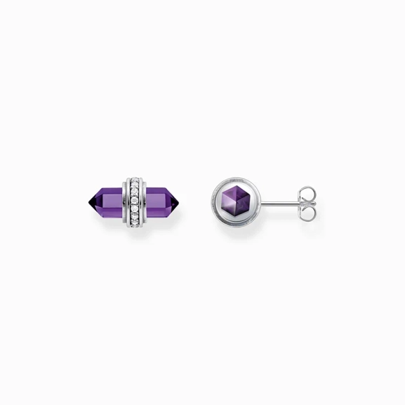 Örhängen Med Violett Onyx Och Kristall - Thomas Sabo - Snabb leverans & paketinslagning - Nordic Spectra