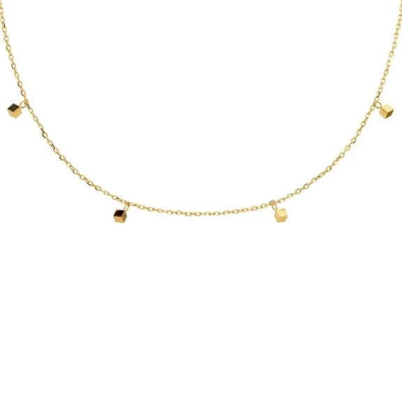 Guldhalsband från Edblad med tärningsberlock