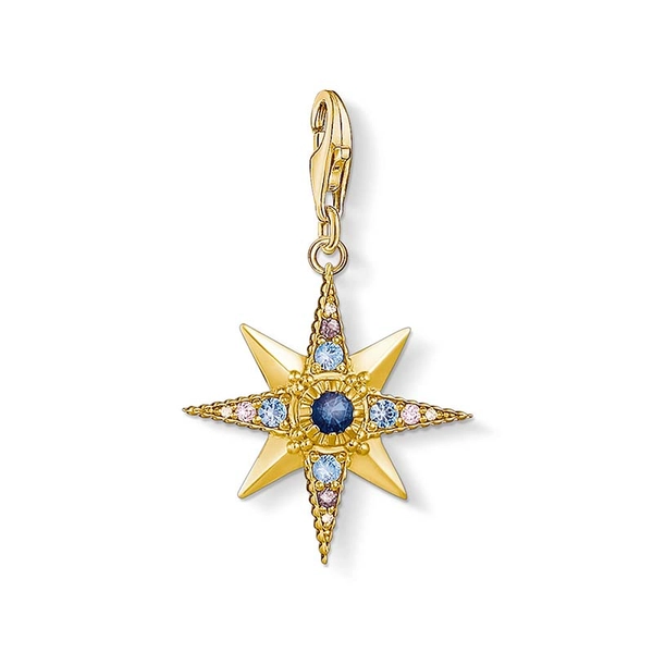 Charm-Anhänger Royalty Stern Gold von Thomas Sabo, Schneller Versand - Nordicspectra.de