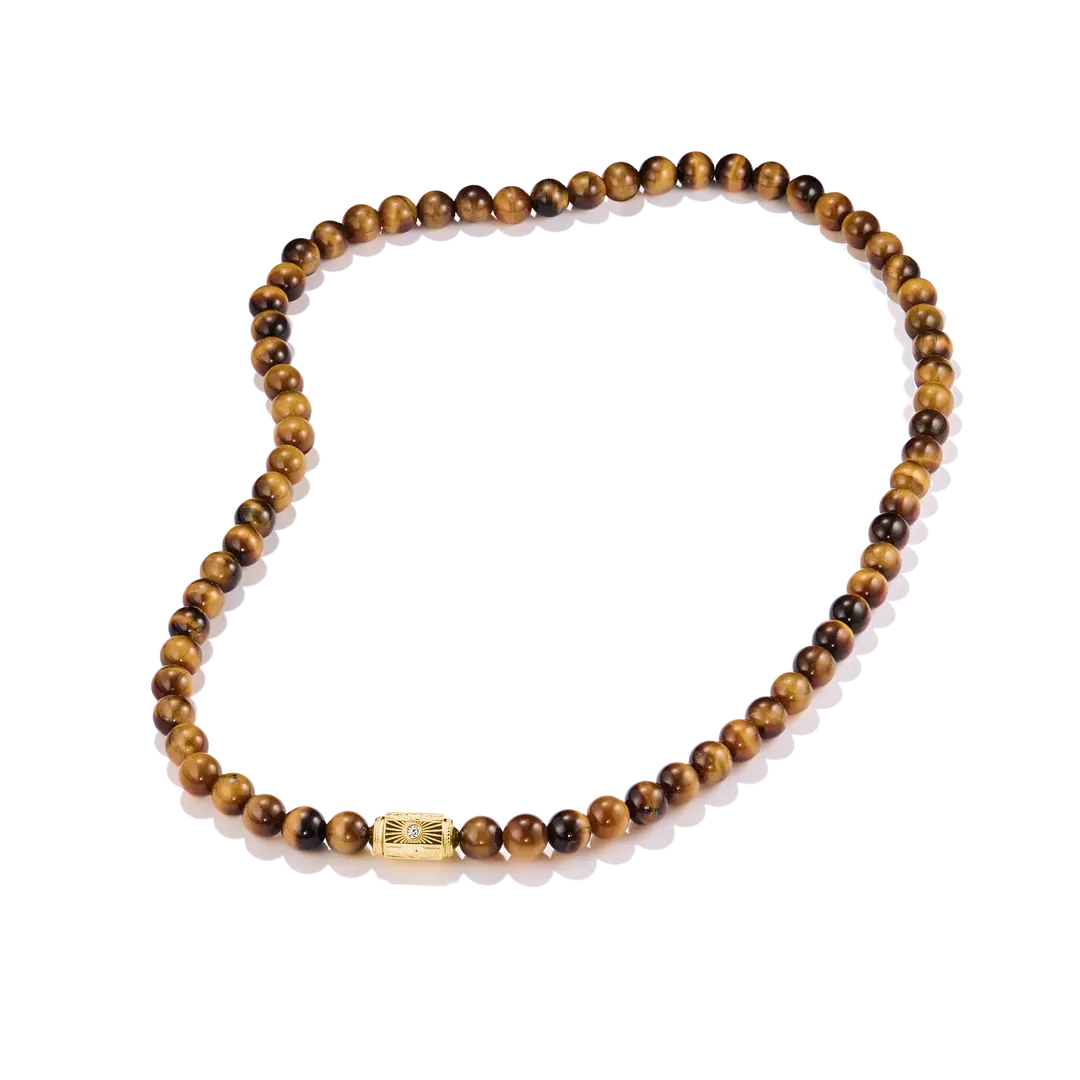 Thomas Sabo - Tiger&ouml;ga Beads Elyndra Halsband Guld