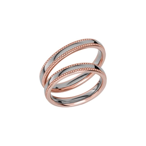 Reflection 17 Rose Gold/White Gold - Wedding & engagement rings - Schalins - Scandinavian design - Nordic Spectra