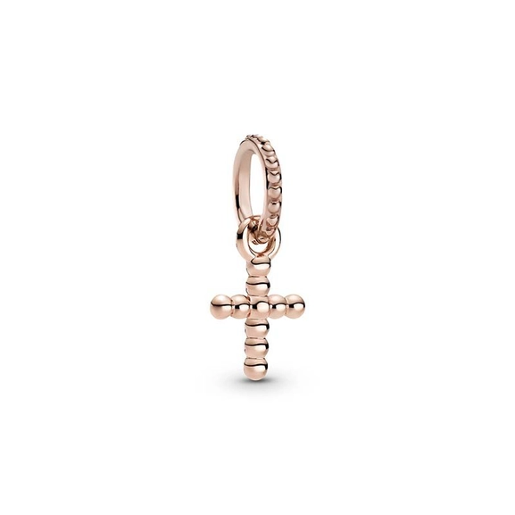 Pärlat Kors Hängberlock Rosé - PANDORA - Snabb frakt & paketinslagning - Nordicspectra.se