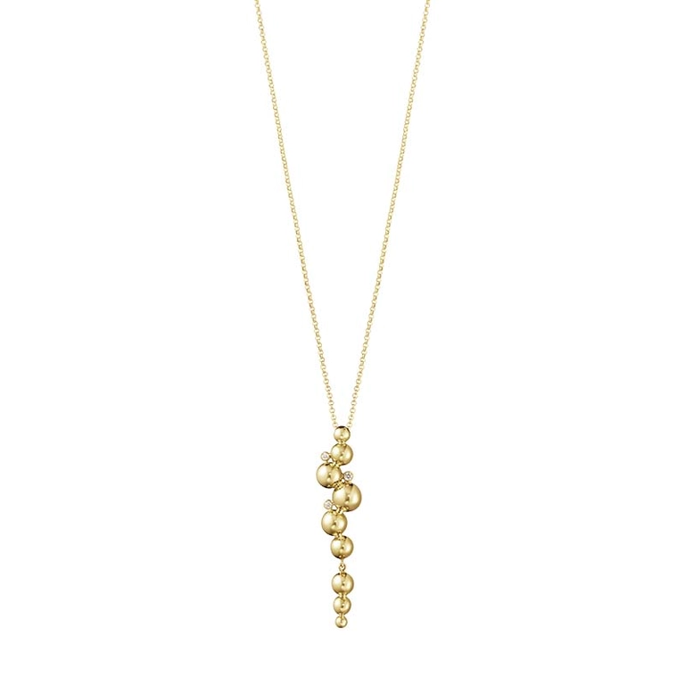 Moonlight Grapes Halsband Guld & 0.05 ct Diamanter - Georg Jensen halsband - Snabb frakt & paketinslagning - Nordicspectra.se