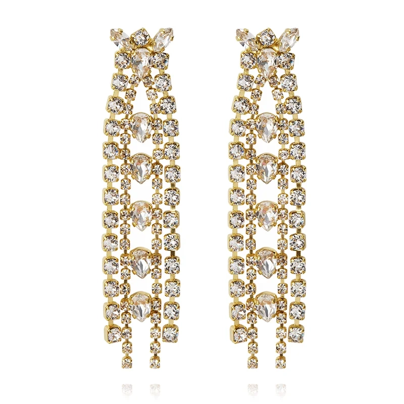 Caroline Svedbom - Petite Penelope Earrings Gold Crystal