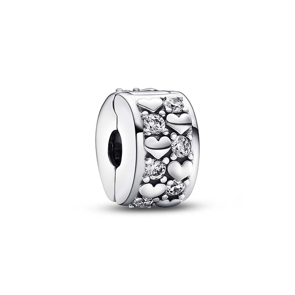 Unendlichkeit Herzen Funkelnder Clip-Charm von PANDORA, Schneller Versand - Nordicspectra.de