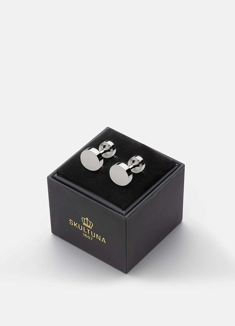 Icon Manschettknappar Modell 1 Stål - Skultuna - Snabb frakt & paketinslagning - Nordicspectra.se
