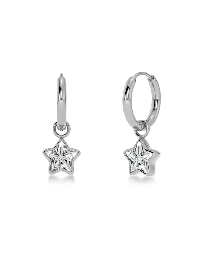 Star Sparkle Hoops Steel - Edblad - Snabb leverans - Gratis paketinslagning