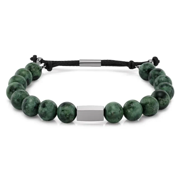 Edblads herrarmband Luke i Kambaba-jaspis och rostfritt stål med dragskospänne
