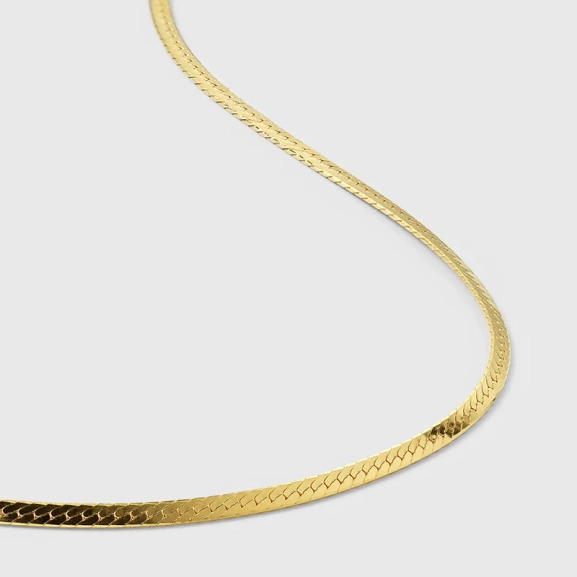 Herringbone Necklace Gold - Syster P - Snabb leverans & Gratis paketinslagning - Nordic Spectra