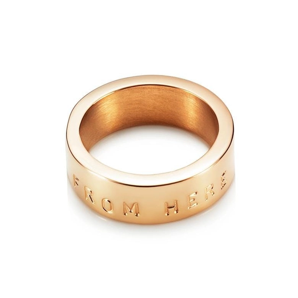 From Here To Eternity Stamped Ring Gold - Efva Attling ringar - Snabb frakt & paketinslagning - Nordicspectra.se